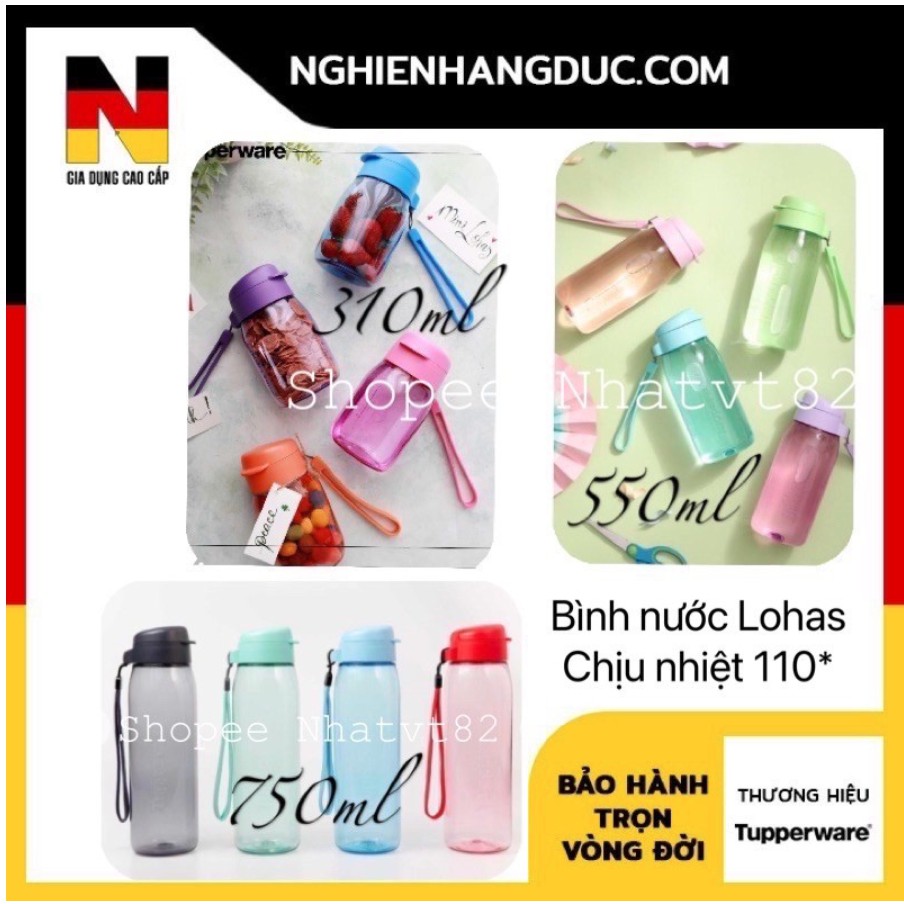 Bình nước mini 350 / 550 / 750 ml Lohas Flask Tup