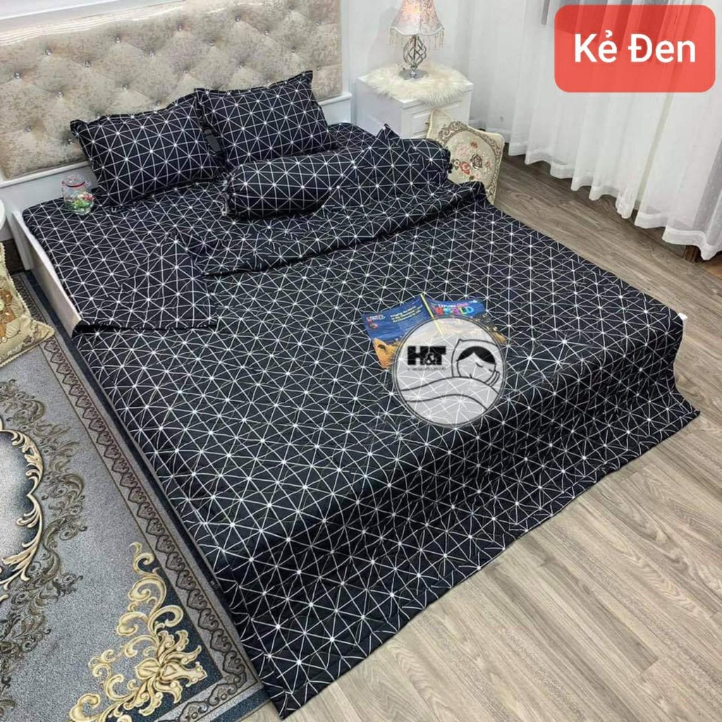 Bộ Ga Gối Cotton Poly 4 Món H&T Bedding, Miễn Phí May Ga Bo Chun, Bộ Ga Mới Hè 2022, Sét Chăn Ga 4 Món | BigBuy360 - bigbuy360.vn