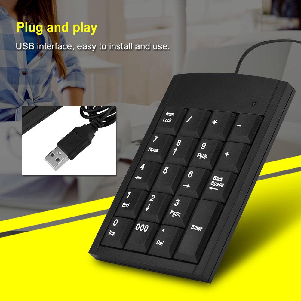 [Ready Stock]Bàn phím số mini kết nối USB cho máy tính