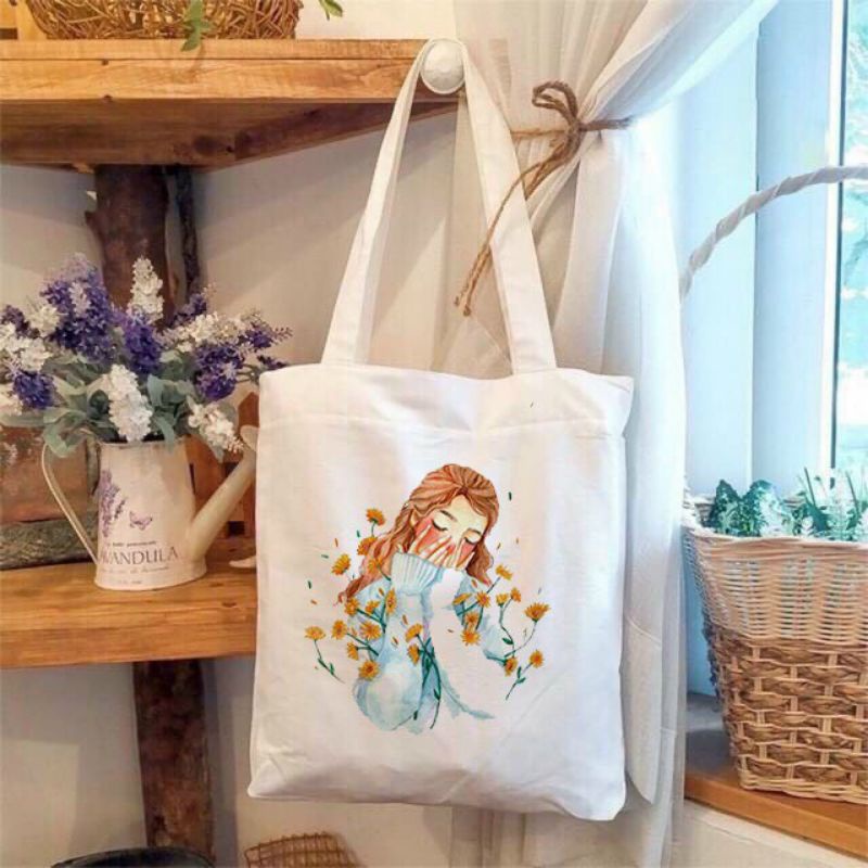 [ GIÁ SỈ ] Túi Tote Vải canvas Đẹp Cực Hot có khóa miệng