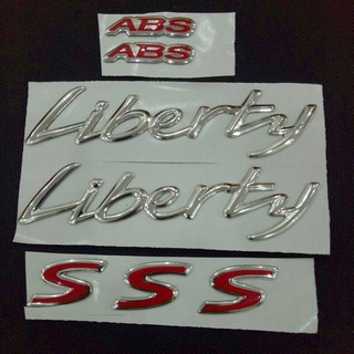 (xả kho) Tem nổi Liberty ABS dán xe K1TZ06