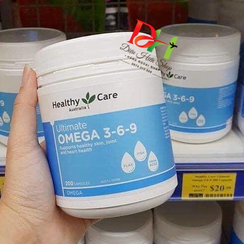 Viên Uống Omega 3-6-9 của Healthy Care 200 viên | BigBuy360 - bigbuy360.vn