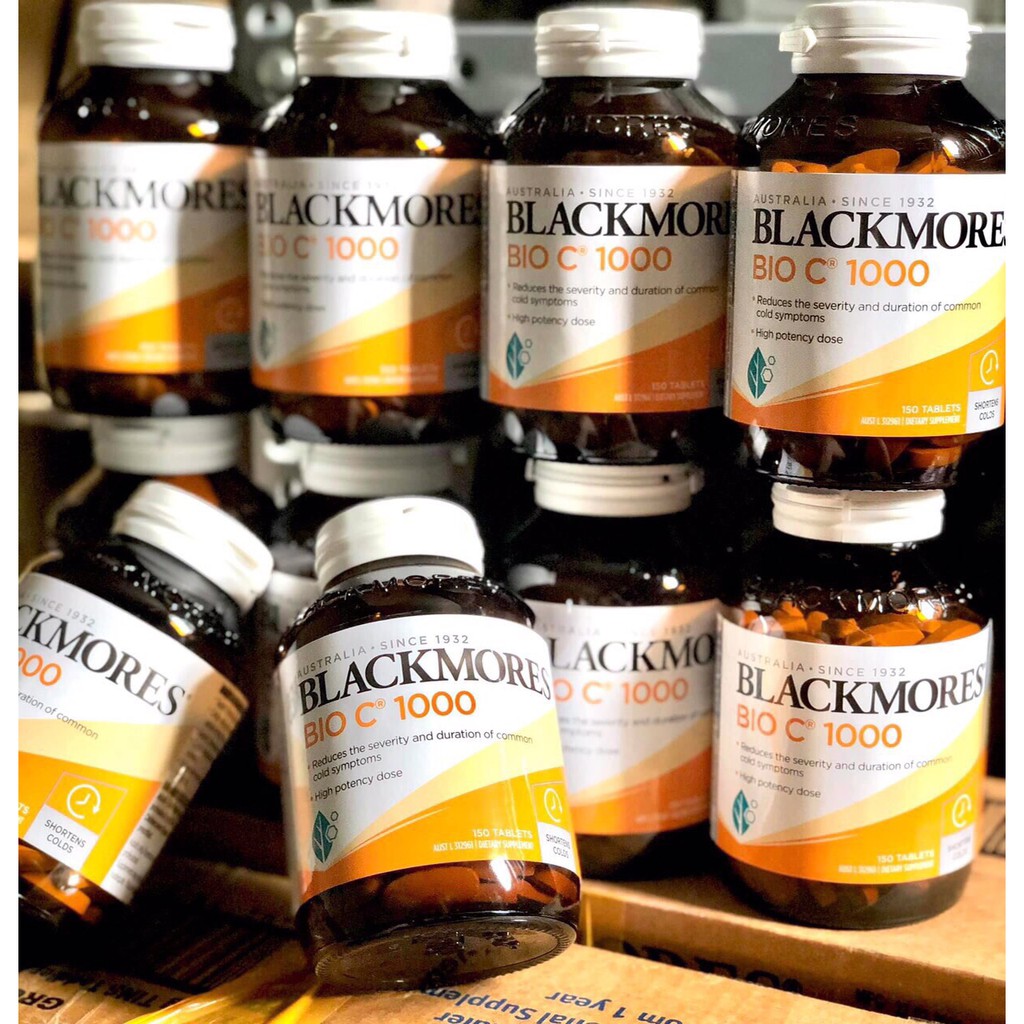 VIÊN UỐNG BỔ SUNG VITAMIN C BLACKMORES BIO C 1000MG LỌ 150 VIÊN DATE 2024 CỦA ÚC