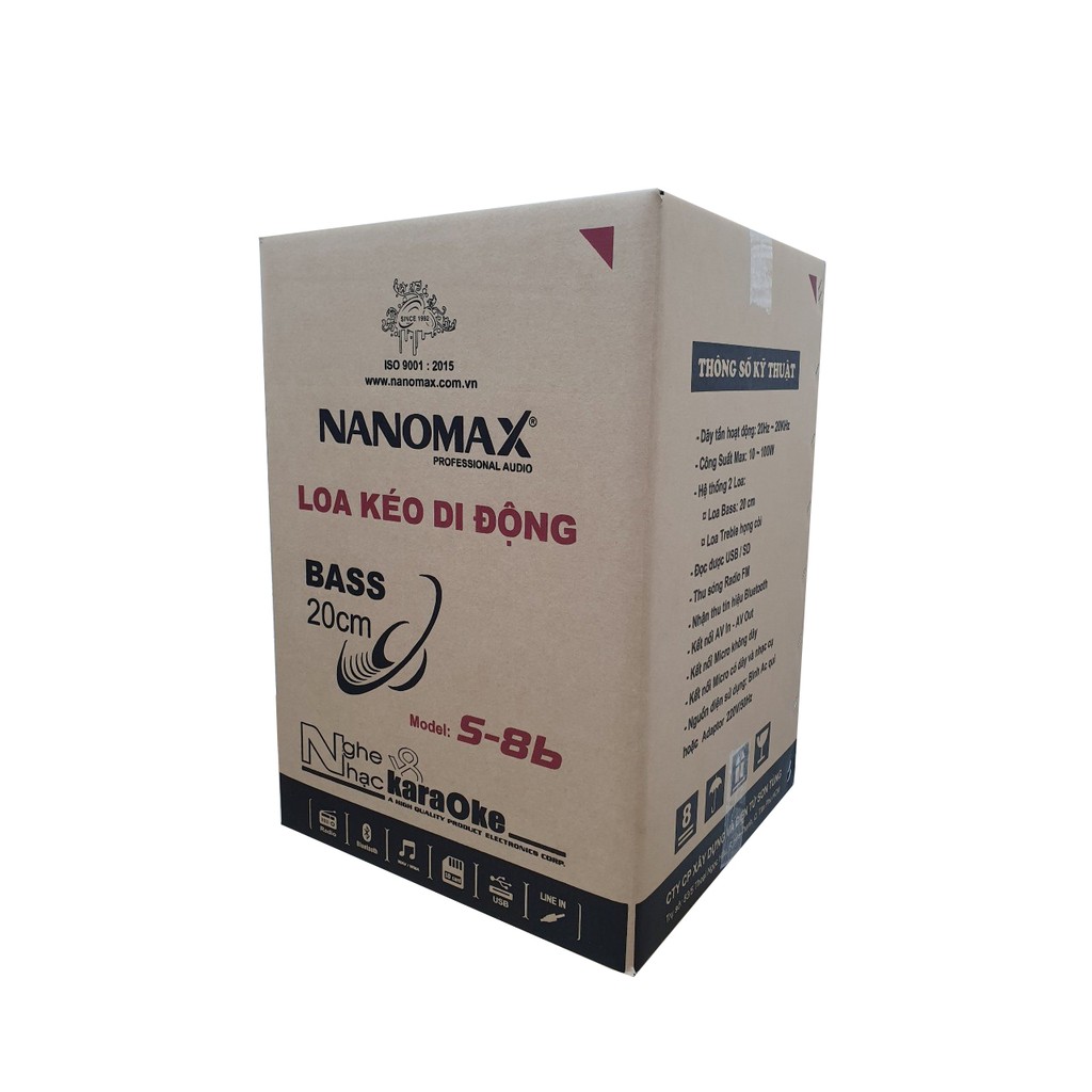 Loa kéo di động Nanomax S-8B