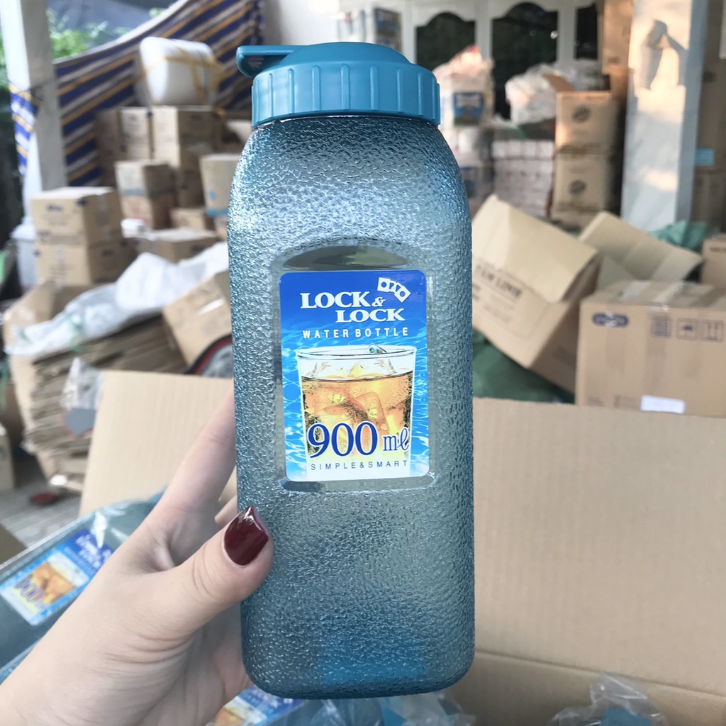 BÌNH ĐỰNG NƯỚC NHỰA MÀU XANH LOCK & LOCK 900ml
