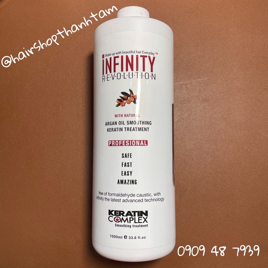 Keratin Complex phục hồi tóc hư nát ( không cay ) Infinity Revolution 1000ml