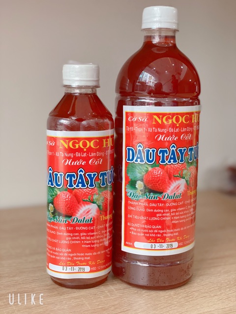 Nước cốt dâu tây - Đặc Sản Đà Lạt