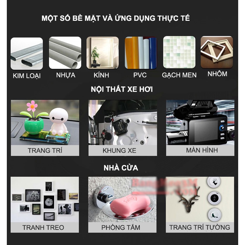 Cuộn băng keo 2 mặt 3M siêu dính chuyên dán đồ chơi xe -3 mét .