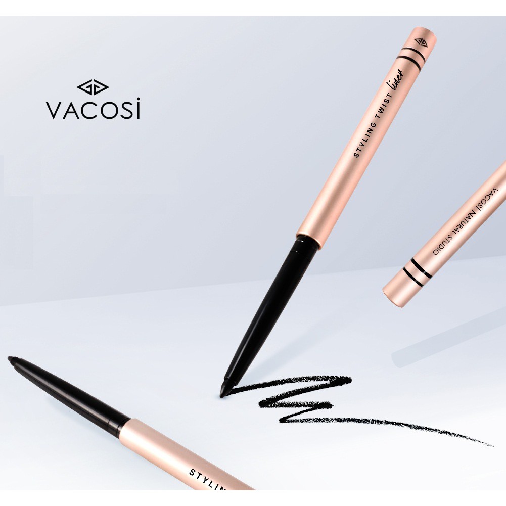 Chì Vặn Kẻ Mắt Dạng Gel Vacosi Styling Twist Liner 5ml [Bản Gold]