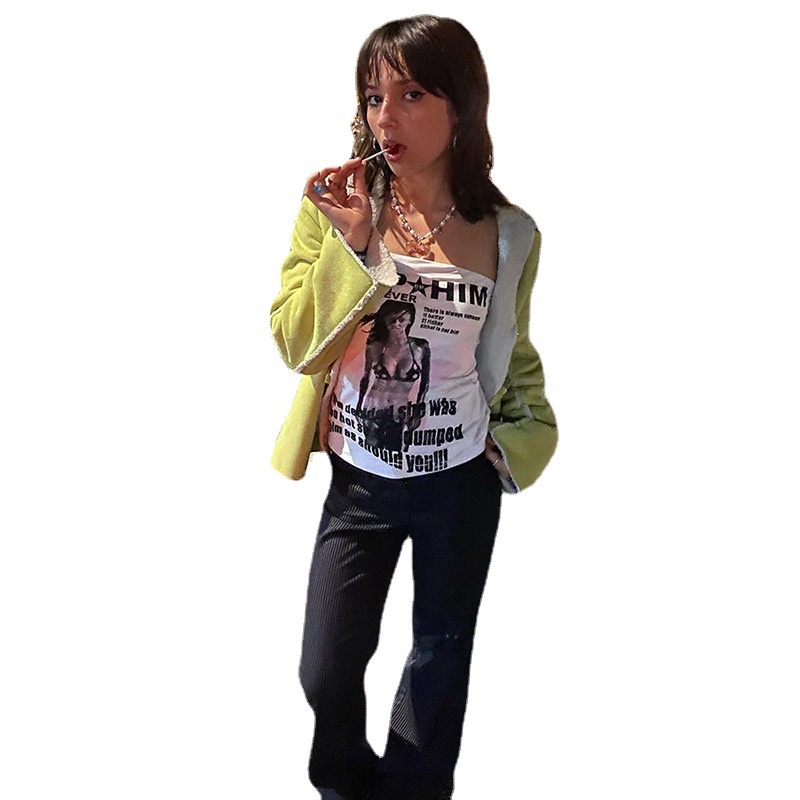 Áo Ống Hở Vai In Họa Tiết Thời Trang Cho Nữ