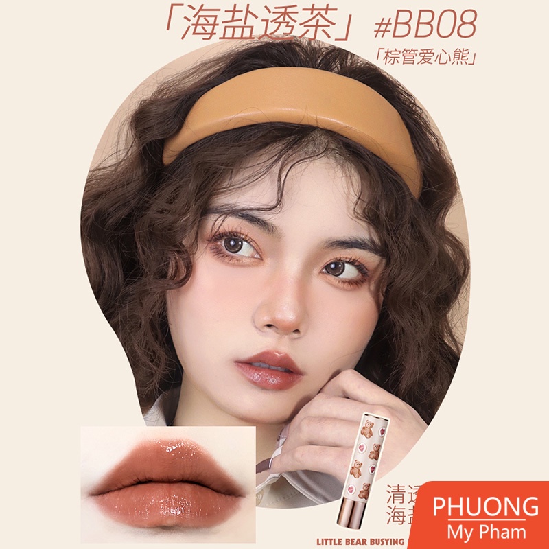 Son Thỏi ATORS Son Dưỡng Có Màu Little Bear Lipstick [AT004]