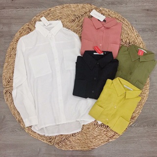 sơ mi trắng nữ freesize