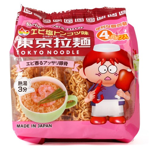 [Có sẵn] [Chính hãng] Mì ăn liền Tokyo Noodle Nhật Bản cho trẻ em từ 1 tuổi (bịch 4 gói nhỏ)