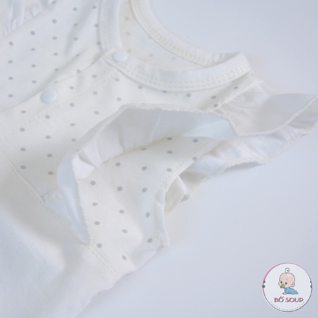 Áo Trẻ Em Sơ Sinh Bodysuit, Cộc Tay, Chất Liệu Cotton Hữu Cơ