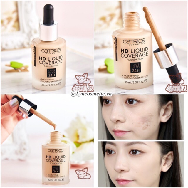 Kem nền Catrice HD Liquid Coverage Foundation – 30ml