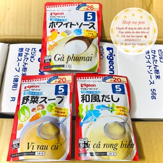 Bột dashi pigeon nhật chế biến nước dùng cho bé ăn dặm từ 5m+
