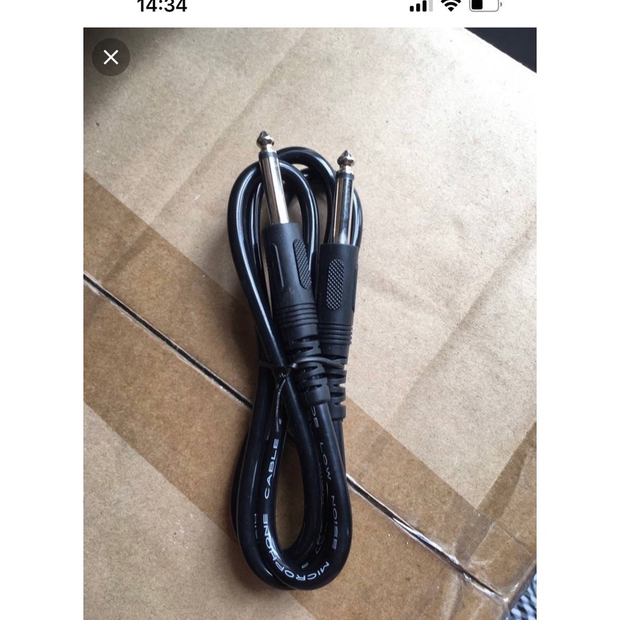 Combo 2 dây 6ly ra 6ly. Sử dụng cho micro có đầu jack 6.5mm chống nhiễu tốt !!!