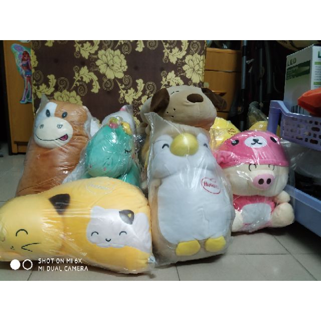 🐻🐻 Thú bông, gấu bông mềm, gối xe máy cho bé quà tặng từ Huggies💕💕