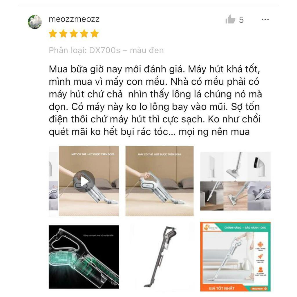 Máy Hút Bụi Deerma DEM-DX700 Công Suất Cao, Lực Hút Mạnh Phiên Bản Hot Nhất Thị Trường