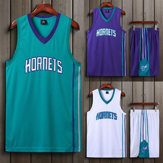 Bộ Đồng Phục Bóng Rổ Charlotte Hornets Chất Lượng Cao