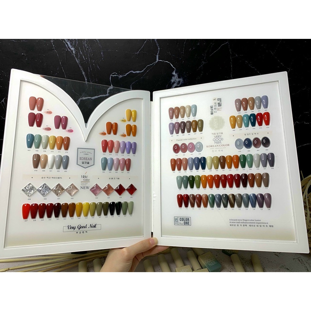 Sét Sơn Gel Very Good Nail 126 Màu - Tặng Kèm bảng màu, base top