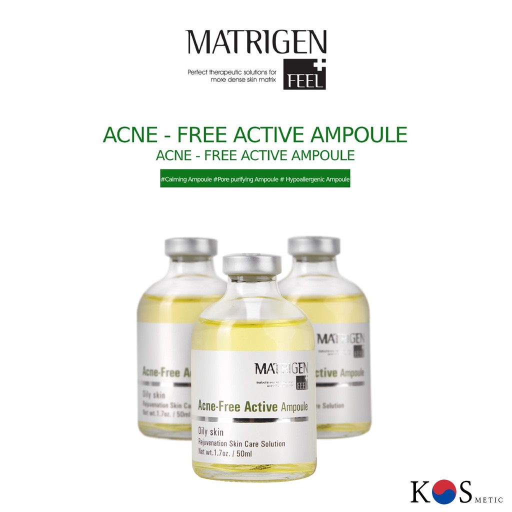 <Sự kiện tháng 6 ngay bây giờ> MATRIGEN ACNE FREE ACTIVE AMPOULE 50ml (Chăm sóc da, bản chất, sức khỏe, huyết thanh, sắc đẹp, chất chăm sóc da, chăm sóc da huyết thanh, chất đẹp, Da nhờn / Giảm các vấn đề về da / Làm dịu da nhạy cảm / Thanh lọc lỗ chân lô