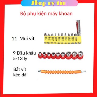 Bộ phụ kiện vặn vít đầy đủ 21 chi tiết