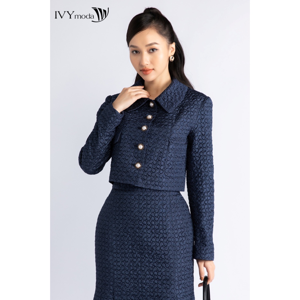 Áo vest cổ sen nữ IVY moda MS 67M6899