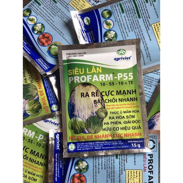 Siêu Lân PROFARM-P55  gói 15gr RA RỄ CỰC MẠNH - BẬT CHỒI CỰC NHANH