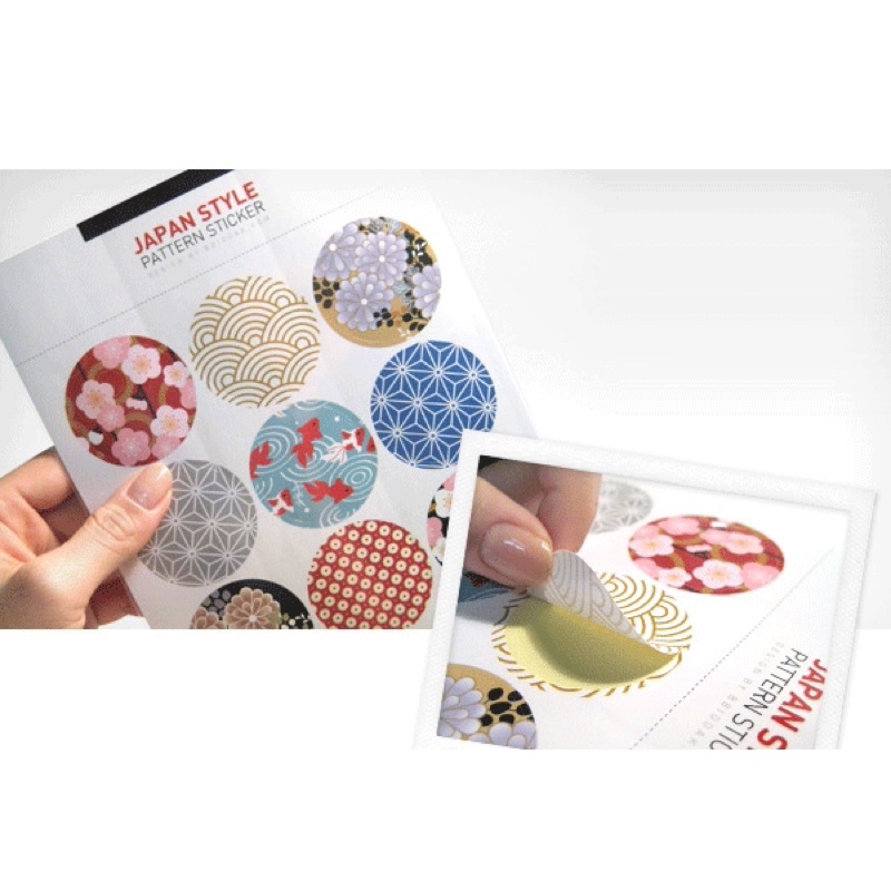 Sticker kiểu Nhật japan style 9 miếng