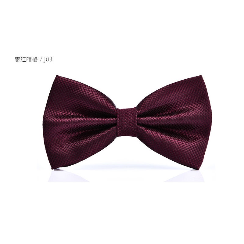 Cà Vạt Nơ Hai Lớp Họa Tiết Sọc Caro Đen Đỏ Phong Cách Hàn Quốc Thời Trang Cho Nam Và Nữ