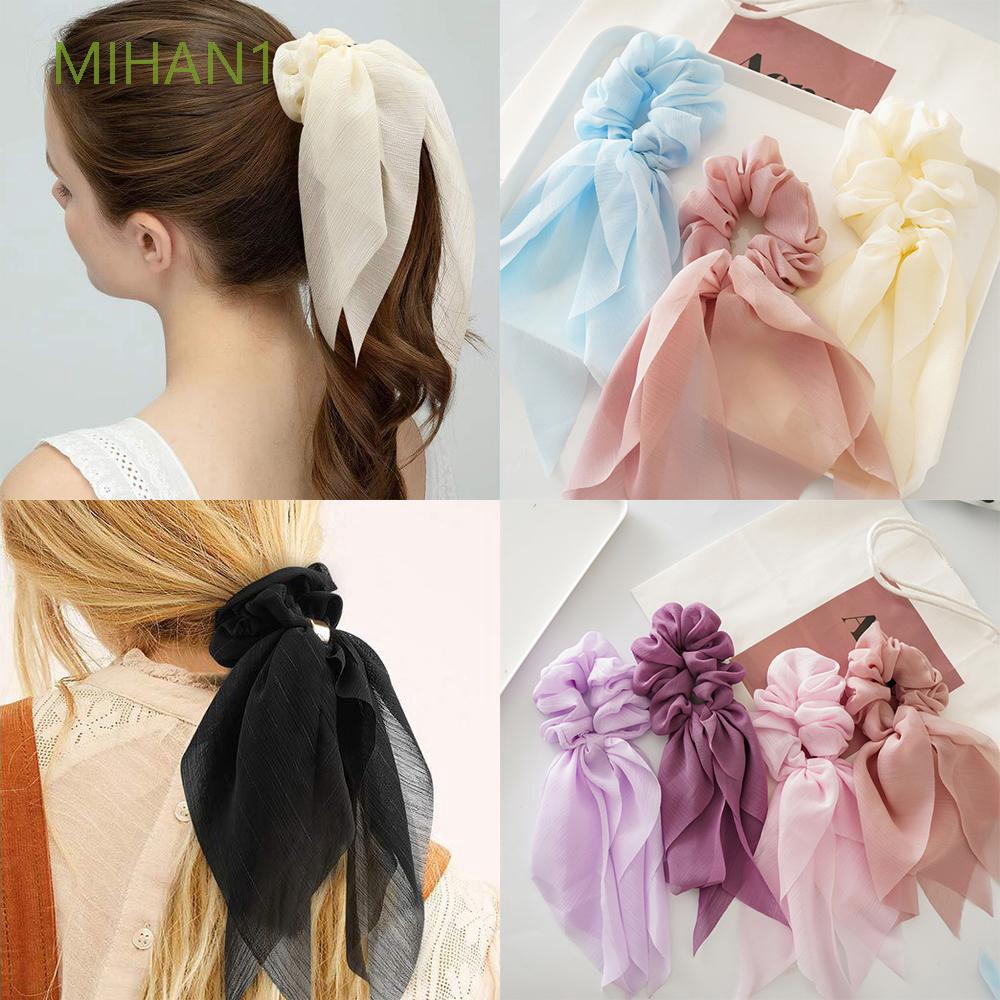 Thun buộc tóc vải chiffon chất lượng cao