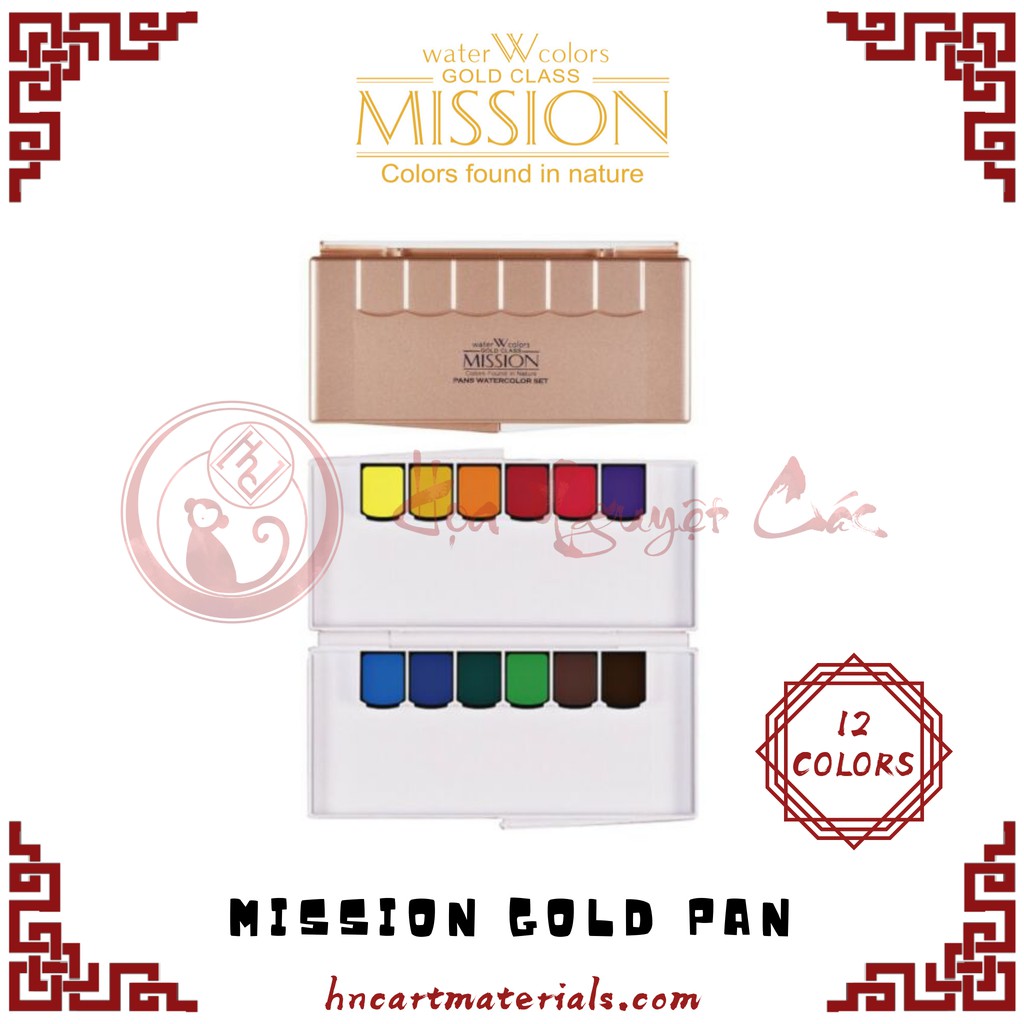 [Mijello] Màu nước Mission Gold pan