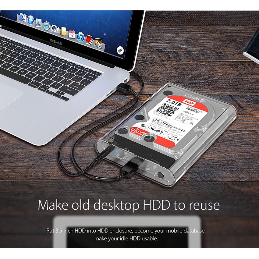 Hộp ổ cứng 3.5 inch USB 3.0 ORICO 3139U3-CR - Hàng chính hãng | BigBuy360 - bigbuy360.vn
