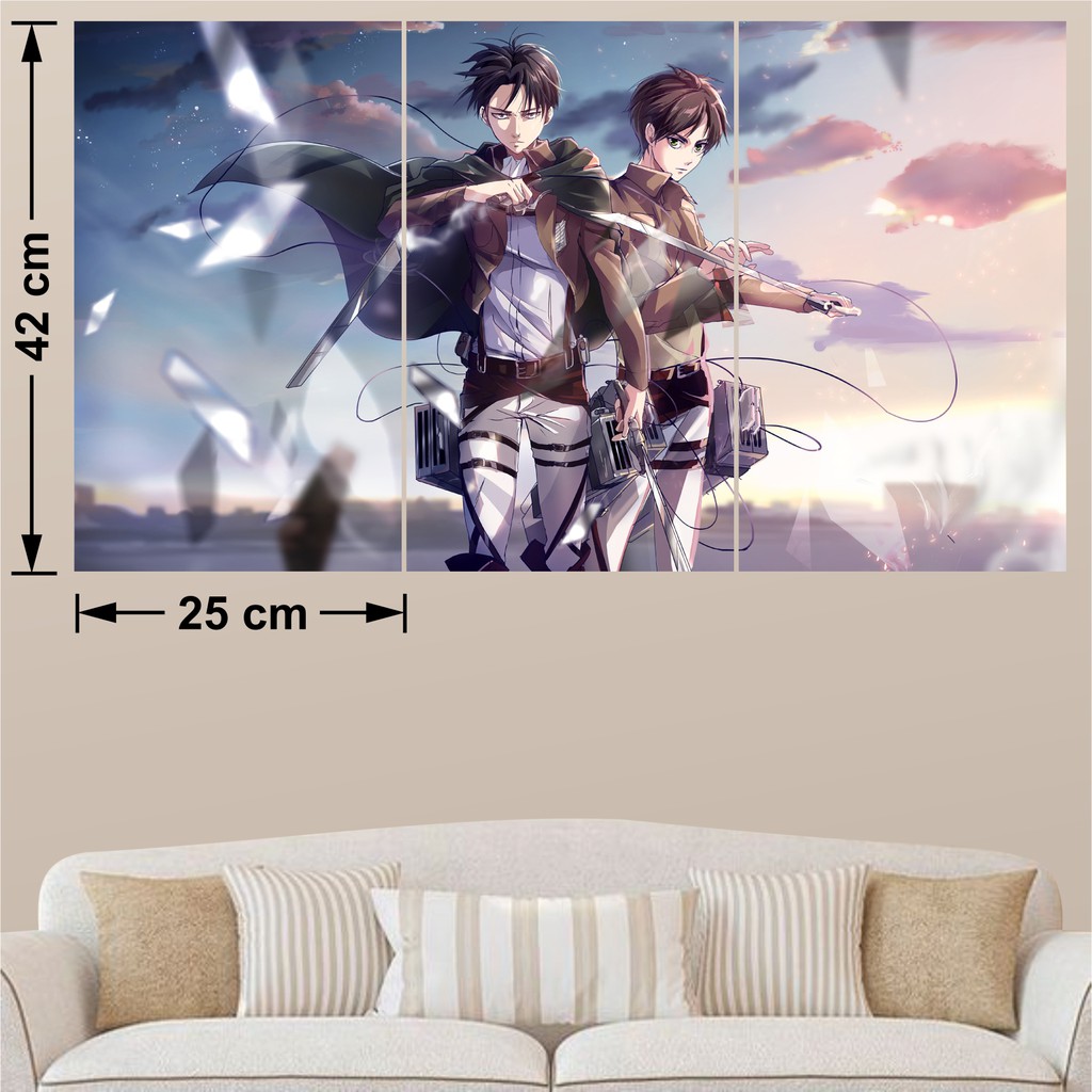 Combo 5 Tấm Poster Anime Attack On Titan - Đại Chiến Người Khổng Lồ - Shingeki no Kyojin By AnimeX