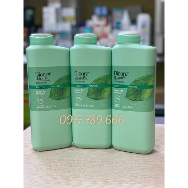 Sữa tắm cho nam Dicora Detox Trà xanh Biotopcare 400ml