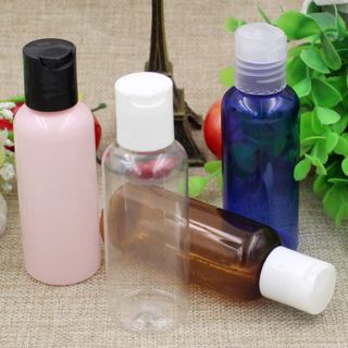 Chai nắp nhấn trong/nâu/xanh dương 100ml/50ml/30ml/20ml - chai chiết mỹ phẩm