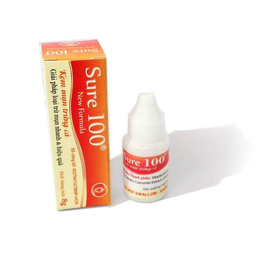 SURE 100 kem  mụn trứng cá và  sẹo thâm