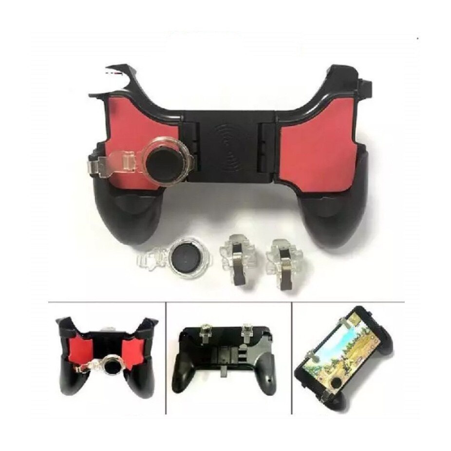 TAY CẦM GAME ĐIỆN THOẠI 5 in 1 KÈM NÚT JOYSTICK VÀ BỘ NÚT CHƠI PUBG LIÊN QUÂN MOBILE CHÓNG MỒ HÔI