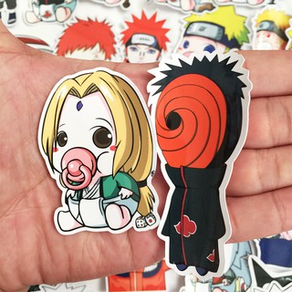 Bộ 35 Sticker Naruto Chibi Hoạt Hình - Miếng Dán Naruto