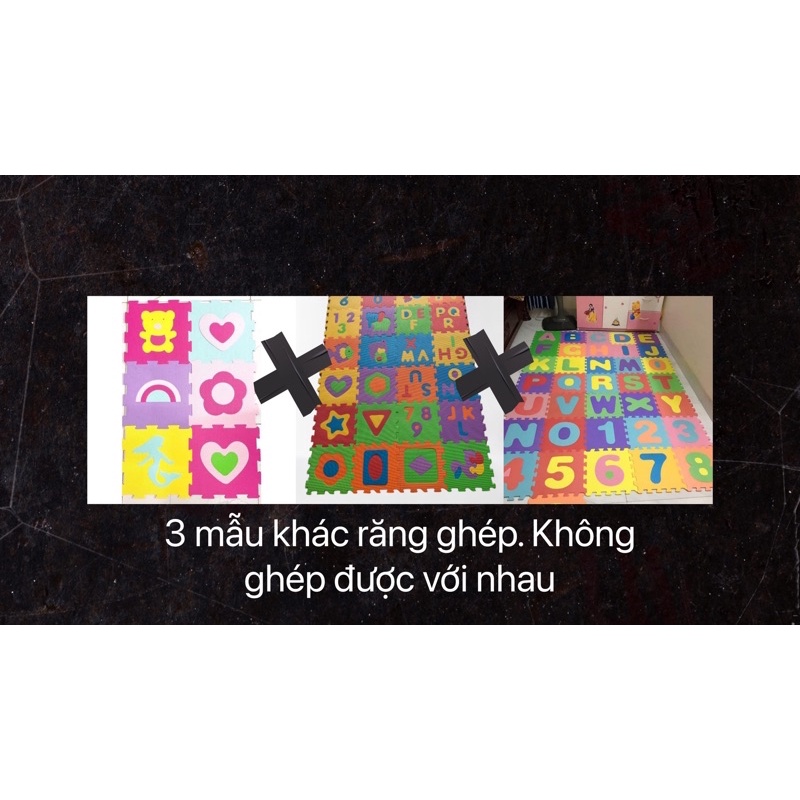 set 24 thảm xốp chữ cái và hình thú cho bé 30x30x1cm