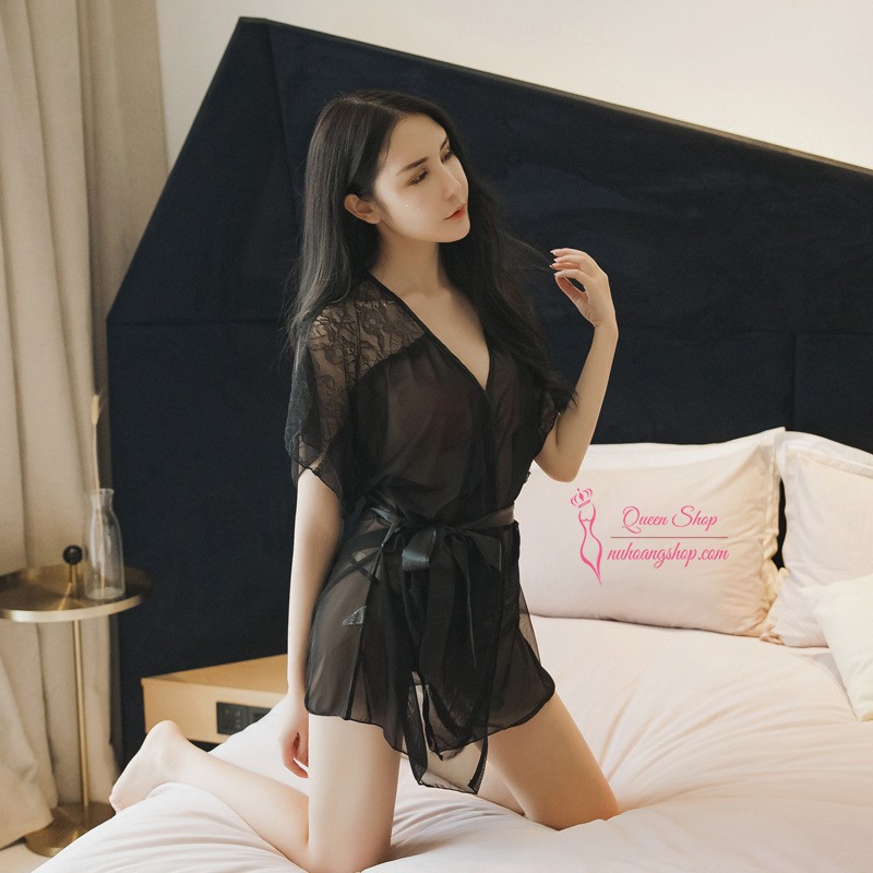 Áo choàng ngủ lụa quyến rũ - Choàng Ngủ Cao Cấp A504 | BigBuy360 - bigbuy360.vn