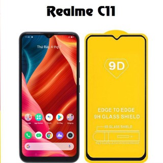 kính cường lực 9D oppo realme C11 full keo màn hình