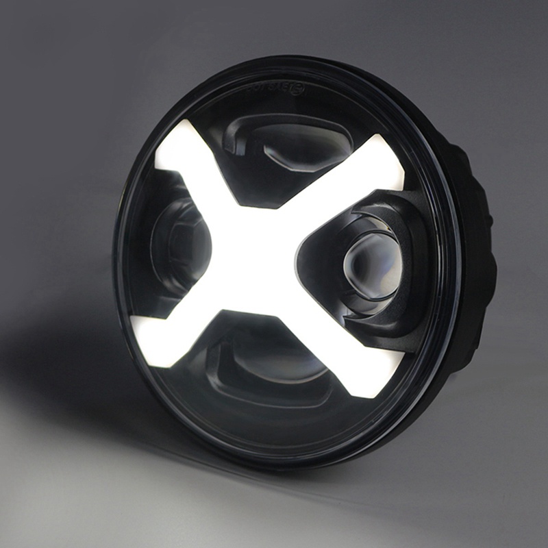 Đèn Pha Led Hình Tròn 5.75 Inch 40W 5-3 / 4Inch Chất Lượng Cao Cho Xe Mô Tô Sportster Iron 883