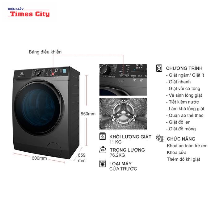 Máy giặt Electrolux Inverter 11 kg EWF1141R9SB