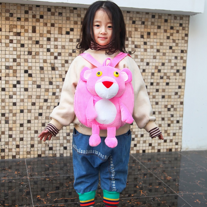 Balo thú bông hình báo con đáng yêu cho bé trai, bé gái đi nhà trẻ size 24cm BALO-