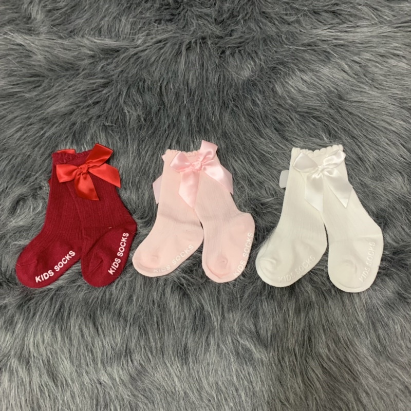 Tất Lửng, Tất Nơ, Tất Tiểu Thư Chất Liệu Len Co Giãn Cho Bé Từ Sơ Sinh