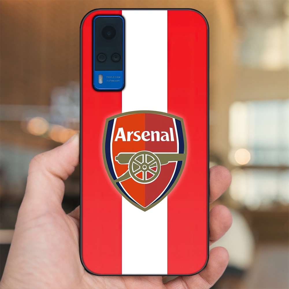 Ốp lưng Vivo Y51 2020, Y53s viền đen in hình Arsenal FC