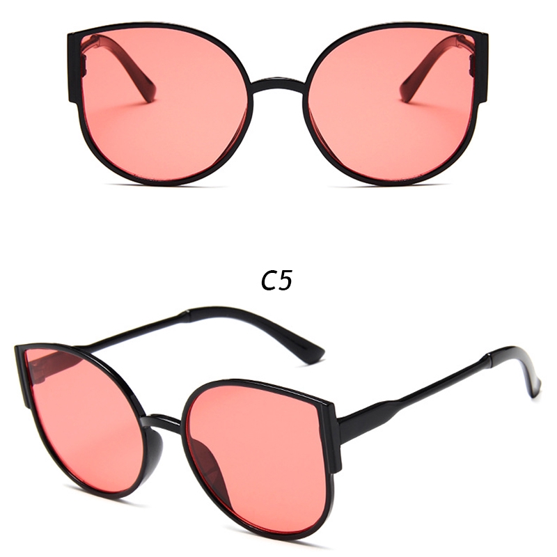 Kính Mát Mắt Mèo Chống Tia Uv Thời Trang Cho Nữ