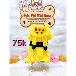 [SIÊU THỊ THÚ CƯNG] Áo Pikachu - ảnh thật